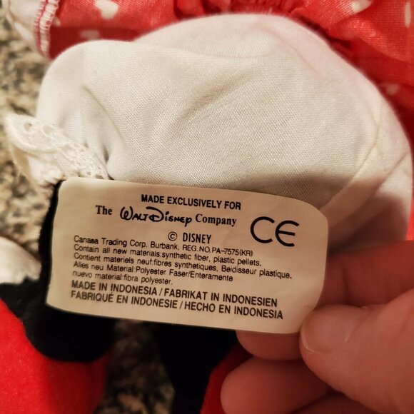 Vintage Disney Store Minnie Mouse Bean Bag Plush 8" - Picture 3 of 3